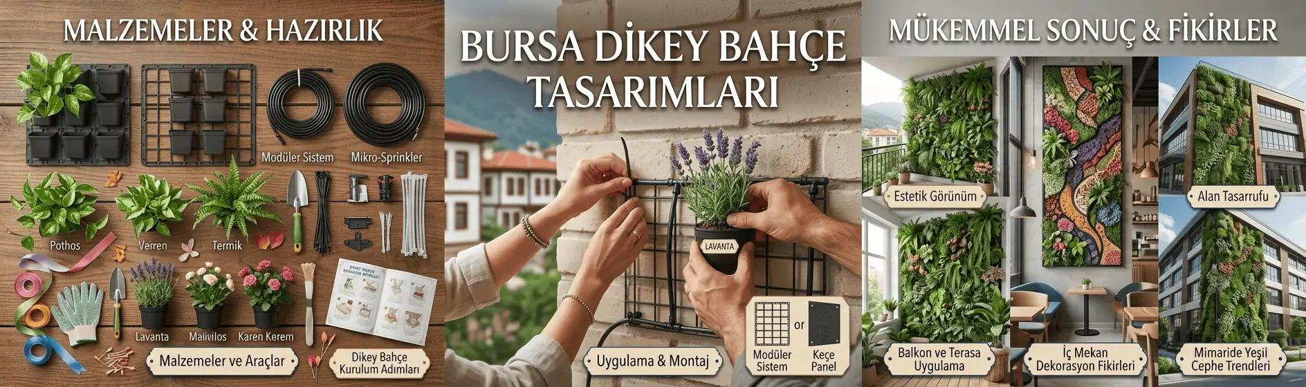 Bursa Dikey Bahçe Tasarımları
