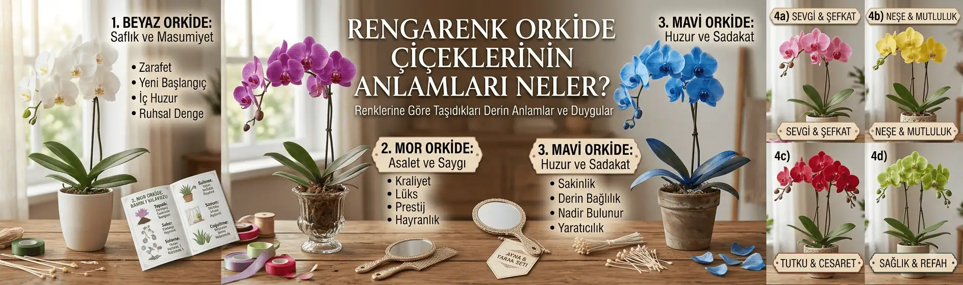 Rengarenk Orkide &Ccedil;i&ccedil;eklerinin Anlamları Neler?