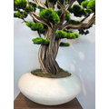 Süper Lüks Yapay Bonzai Ağacı – Dekoratif Ofis ve Ev Bonsai Modeli saksı detayı
