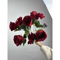 Bordo Pastel Gül Demeti