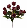 Orta Boy Bordo Gül Yapay Çiçek