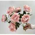 Pembe Gül Demeti Yapay Çiçek