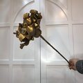 B&uuml;y&uuml;k Zambak &Ccedil;i&ccedil;eği - Kahverengi K&ouml;p&uuml;k &Ccedil;i&ccedil;ek - Yapay &Ccedil;i&ccedil;ek