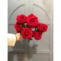 Kırmızı Kadife G&uuml;l Demeti