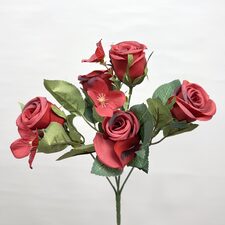 Kırmızı Yapay Küçük Çiçek - Ucuz Yapay Çiçek