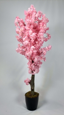 Pembe Yapay Bahar Dalı Ağacı Detay Fotoğrafı