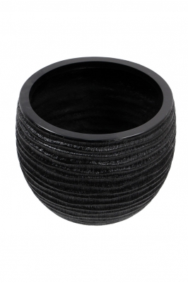 Desenli Yuvarlak Fiber Saksı