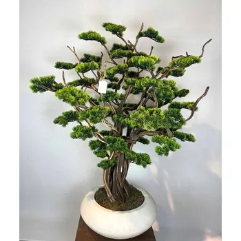 S&uuml;per L&uuml;ks Yapay Bonzai Ağacı &ndash; Dekoratif Ofis ve Ev Bonsai Modeli Detaylı Fotoğrafı