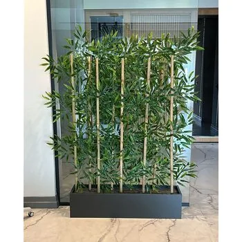 Bambu Seperat&ouml;r Mdf Saksılı Yakın G&ouml;r&uuml;n&uuml;m&uuml;