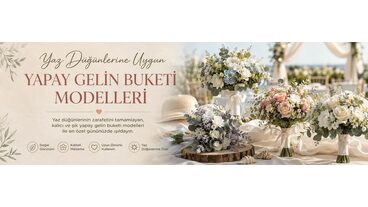 Yaz Düğünlerine Uygun Gelin Buketi Modelleri