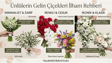 ünlü gelin buketleri