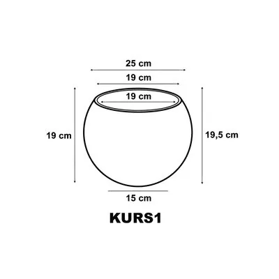 K&uuml;re Plastik Saksı