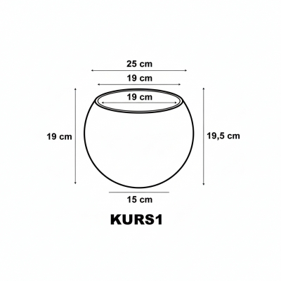 Küre Plastik Saksı