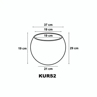 K&uuml;re Plastik Saksı