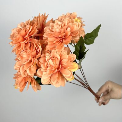 Turuncu Yapay Gerbera Çiçegi