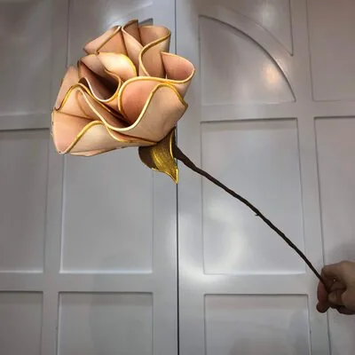 B&uuml;y&uuml;k Zambak &Ccedil;i&ccedil;eği - Somon K&ouml;p&uuml;k &Ccedil;i&ccedil;ek - Yapay &Ccedil;i&ccedil;ek