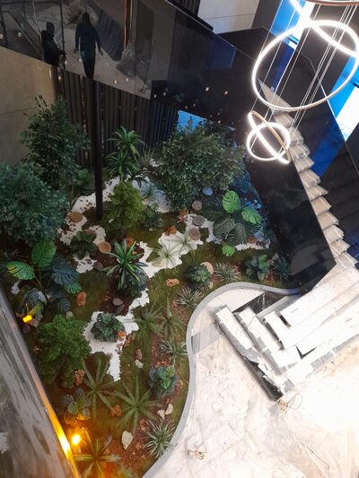 Fabrika ve Avm Büyük Alan Yapay Peyzaj