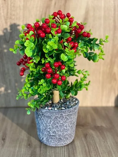 Kokina Seramik Saksılı Yapay &Ccedil;i&ccedil;ek