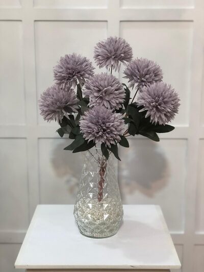 Yapay Soft Mor Kaliteli Kasımpatı Çiçeği