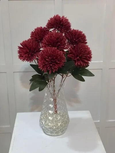 Yapay Bordo Kaliteli Kasımpatı &Ccedil;i&ccedil;eği