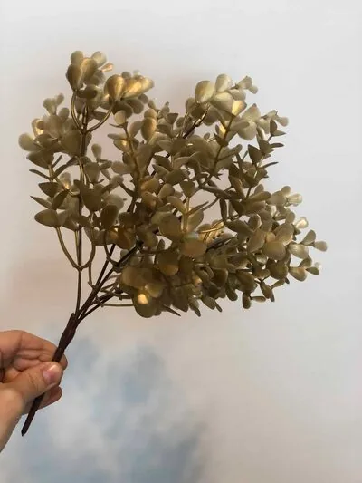 Gold Okaliptus Yapay Yeşillik Demeti