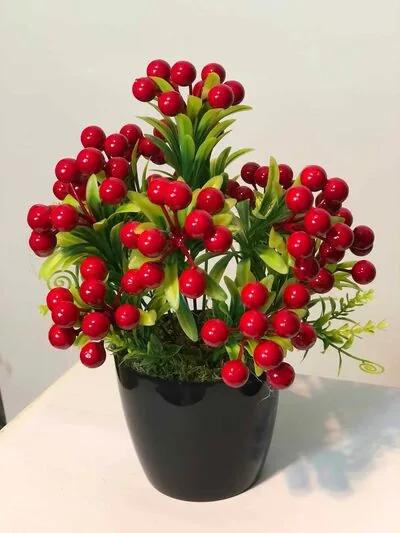 Kokina Plastik Saksılı Yapay &Ccedil;i&ccedil;ek