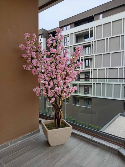 Premium Yapay Sakura Ağacı Detay Fotoğrafı