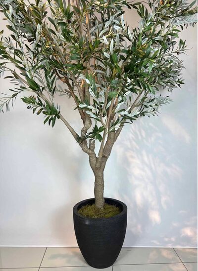 Dev Yapay Zeytin Ağacı saksı detayı