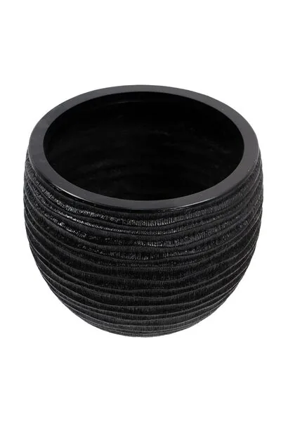 Desenli Yuvarlak Fiber Saksı