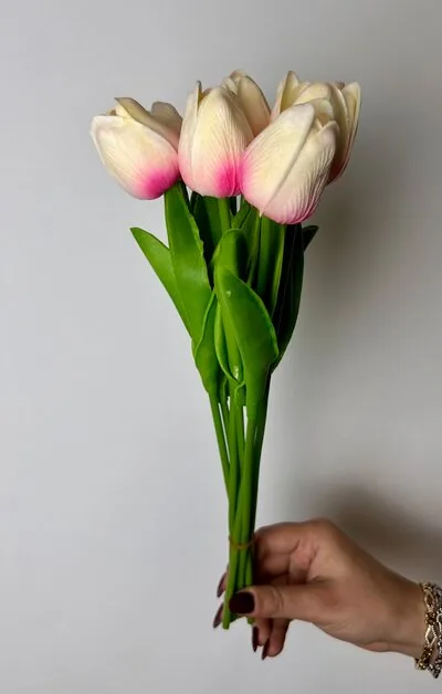 Pembe Islak Lale tam g&ouml;rsel