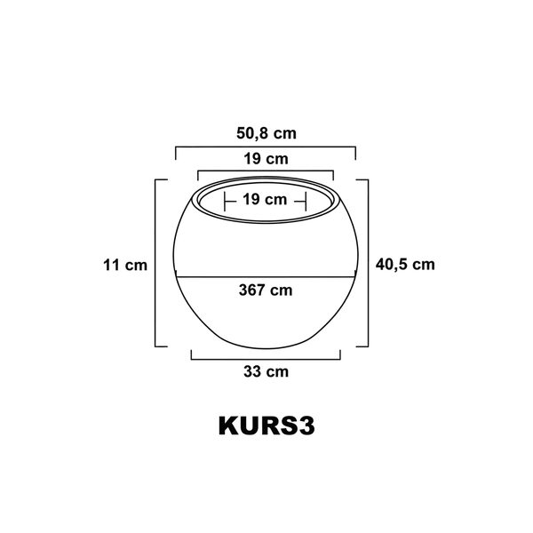 Küre Plastik Saksı