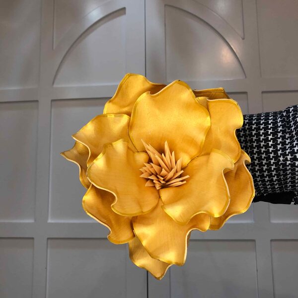 Büyük Zambak Çiçeği -  Gold Köpük Çiçek - Yapay Çiçek