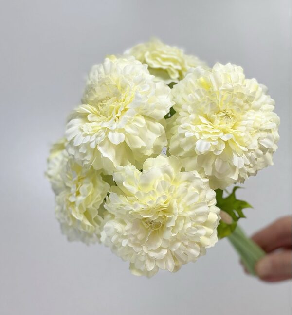 Krem Yapay Gerbera Çiçegi