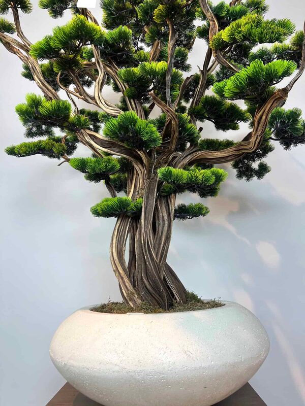 Süper Lüks Yapay Bonzai Ağacı – Dekoratif Ofis ve Ev Bonsai Modeli gövde detayı