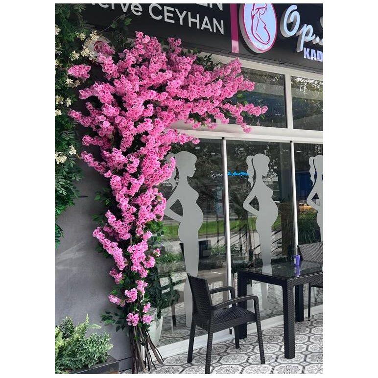 kiraz çiçeği salon giriş süslemesi