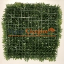 Artificial green wall panel with variegated greens of ivy  50x50 cm