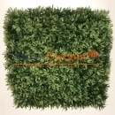 Artificial green wall panel with variegated greens of ivy  50x50 cm