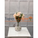 Yapay Soft Pembe Papatya Demeti Karışık Boy Çiçek