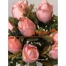 12'li Soft Pembe Tomurcuk Gül