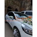 Beyaz Gül Araba Süsleme