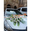 Beyaz Gül Araba Süsleme