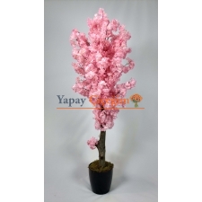 Pembe Yapay Bahar Dalı Ağacı Detay Fotoğrafı