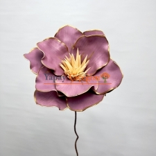 Büyük Zambak Çiçegi - Mor Köpük Çiçek - Yapay Çiçek - 2226