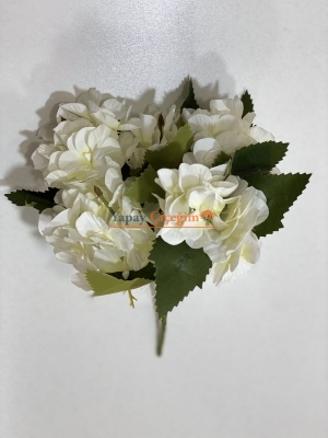 Pastel Yapay Ortanca Krem Çiçek Demeti - Uygun Fiyat - 2013