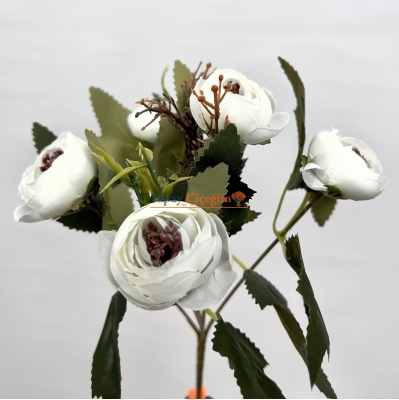 Beyaz Küçük Şakayık - Ucuz Yapay Çiçek