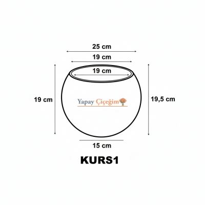 Küre Plastik Saksı