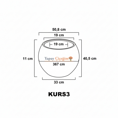 Küre Plastik Saksı