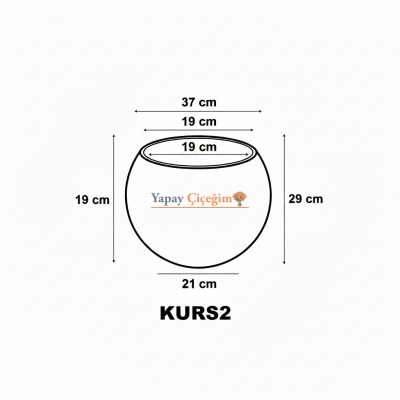Küre Plastik Saksı