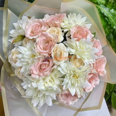pembe gül buketi