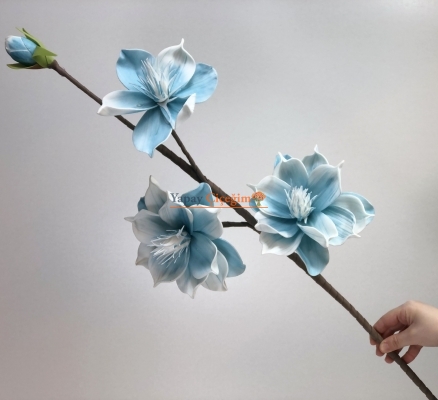 Mavi Zambak - Köpük Çiçek - Büyük Yapay Çiçek